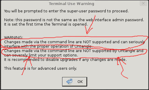 Terminal Warning
