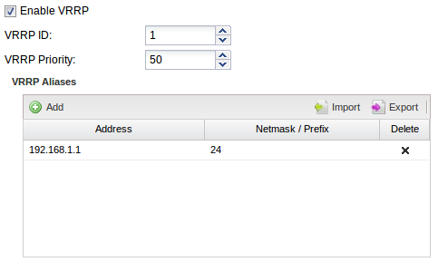 VRRP NG Firewall 2 Config