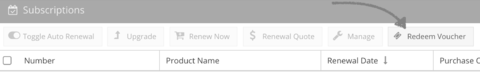 Redeeming a voucher in ETM Dashboard
