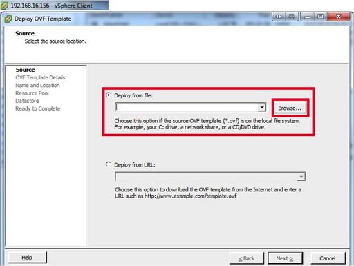 vCenter Deploy Wizard 1