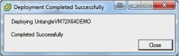 vCenter Deployment Completed